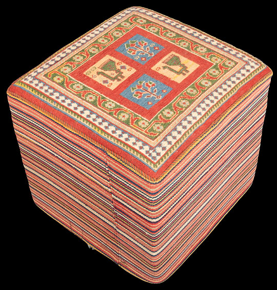 Afschar-Tabii-Sitzwürfel - Persien - Größe 50 x 50 cm
