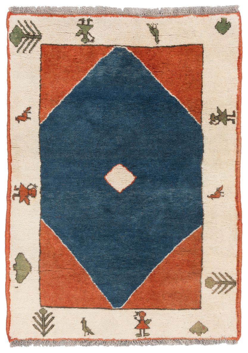 Bild eines Gabbeh aus Persien in der Göße 156 x 107 cm