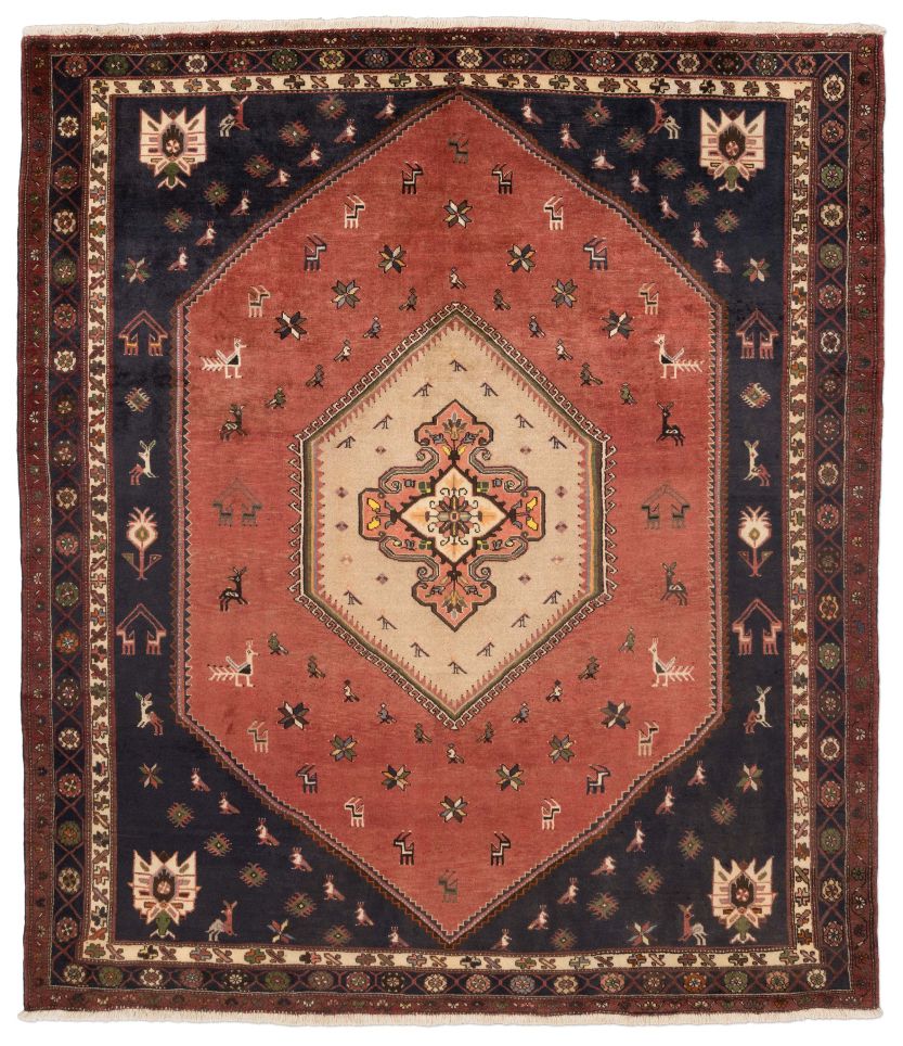 Bild eines Kelardasht aus Persien in der Göße 288 x 246 cm