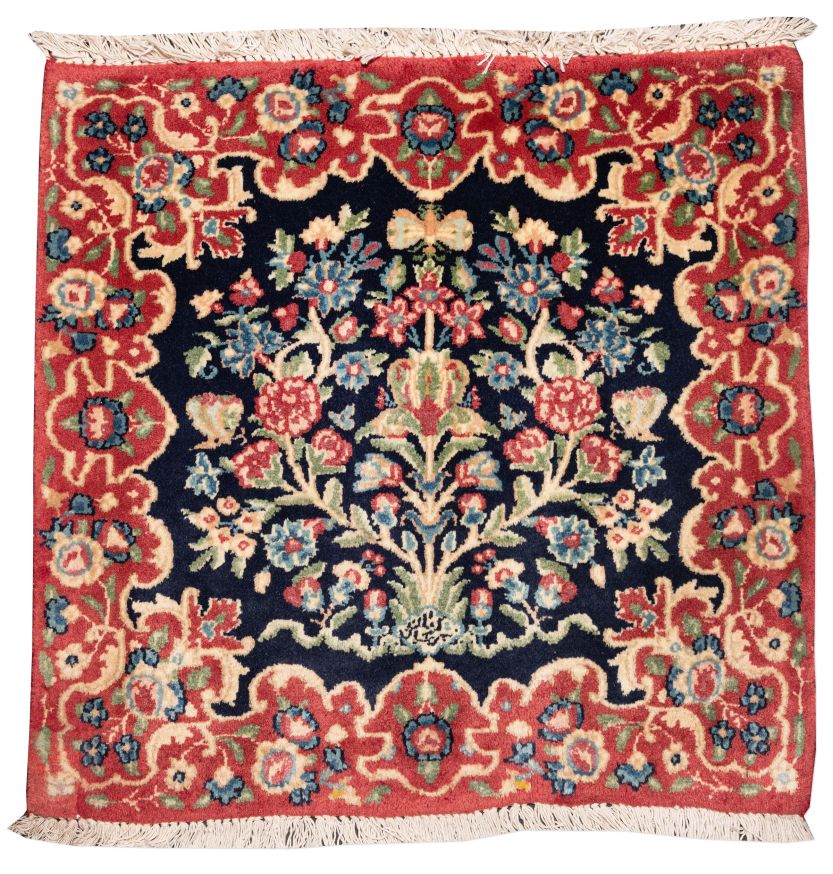 Bild eines Kirman aus Persien in der Göße 60 x 60 cm