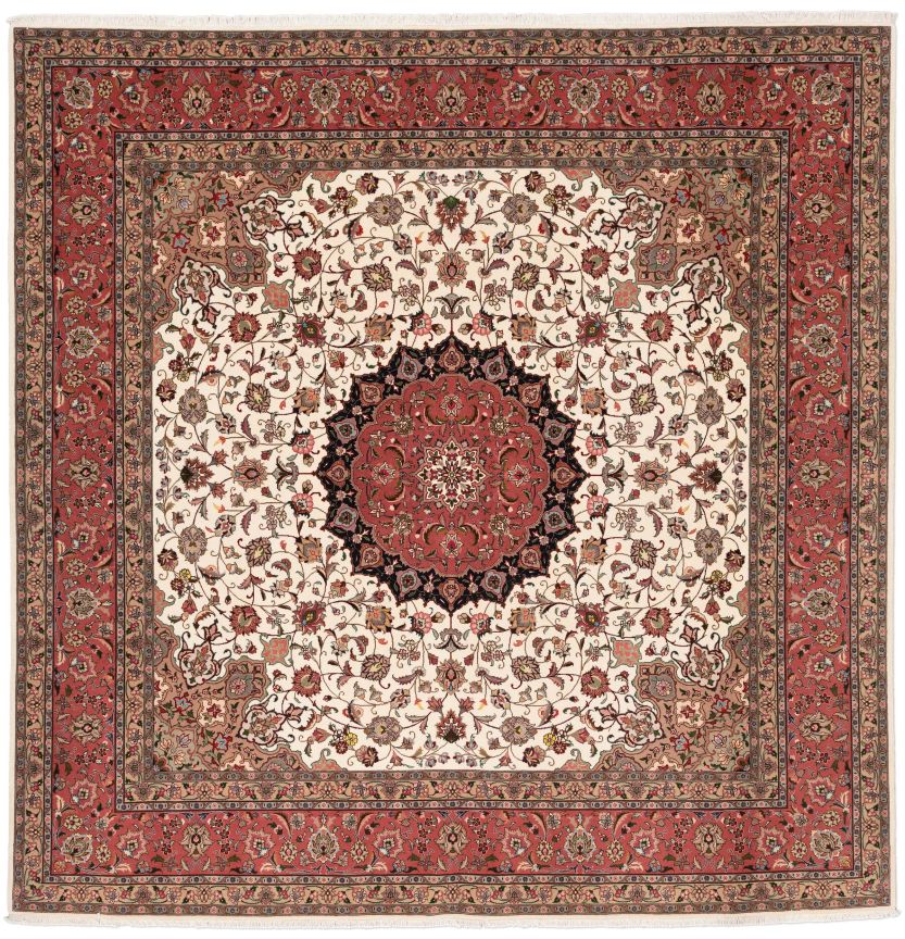 Bild eines Täbriz aus Persien in der Göße 255 x 252 cm