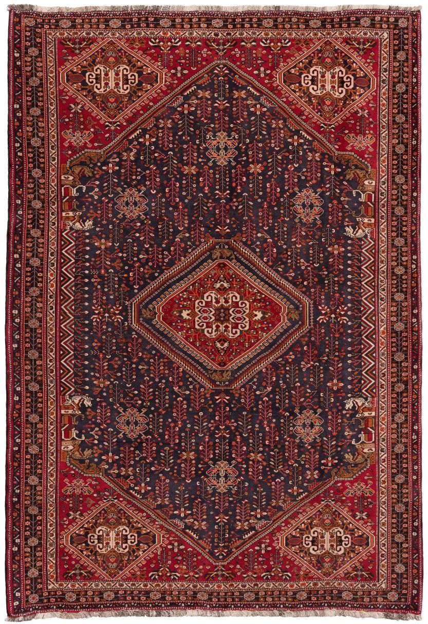 Bild eines Gaschgai aus Persien in der Göße 313 x 214 cm