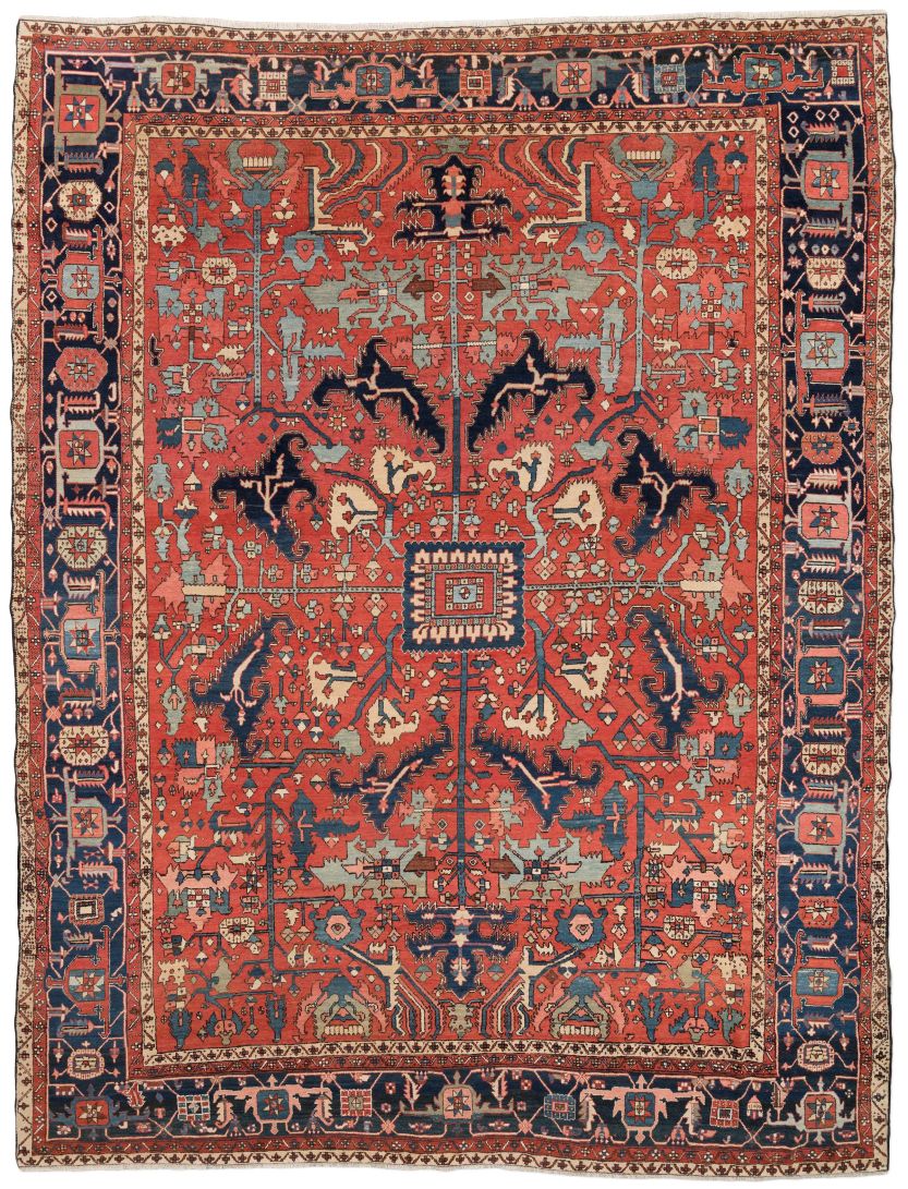 Bild eines Bakhshayesh aus Persien in der Göße 450 x 352 cm