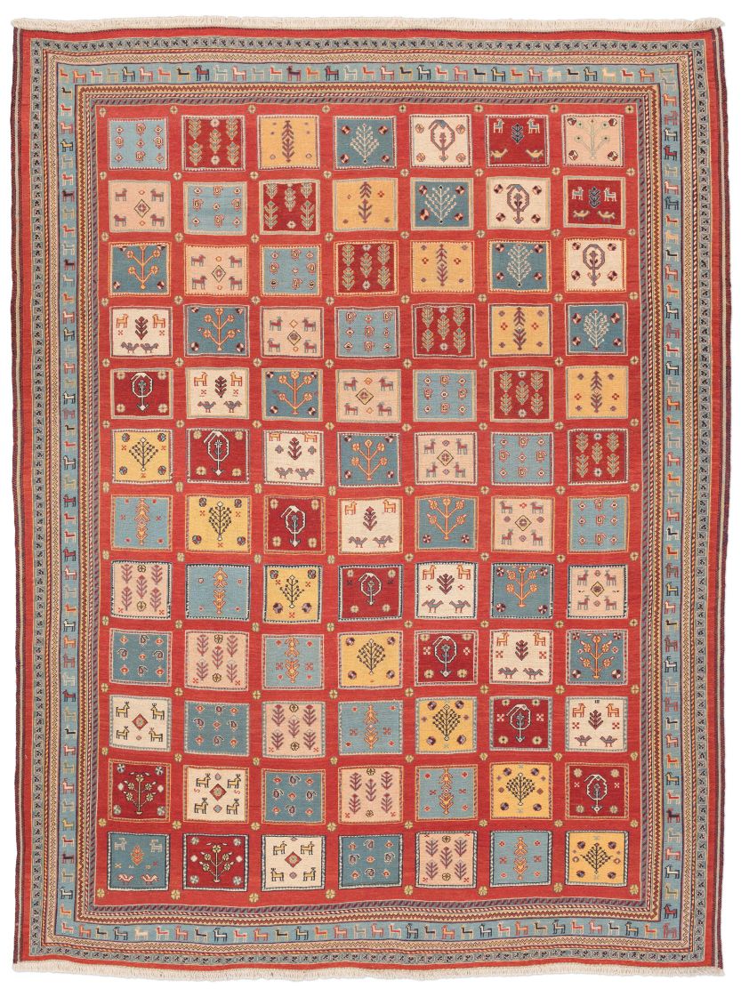 Bild eines Afschar-Tabii aus Persien in der Göße 284 x 212 cm