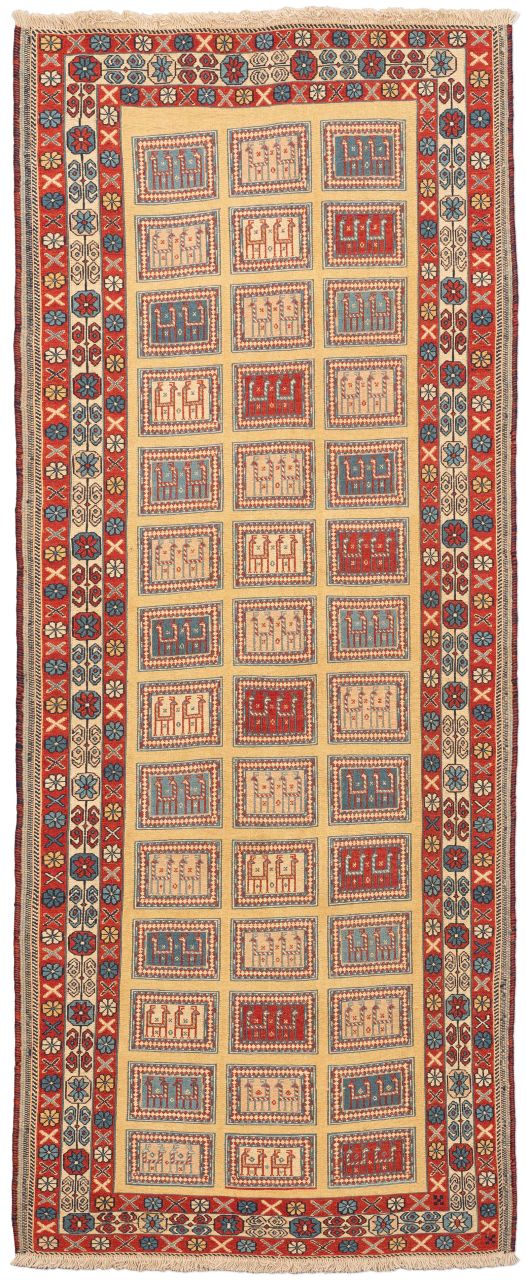 Bild eines Afschar-Tabii aus Persien in der Göße 237 x 97 cm