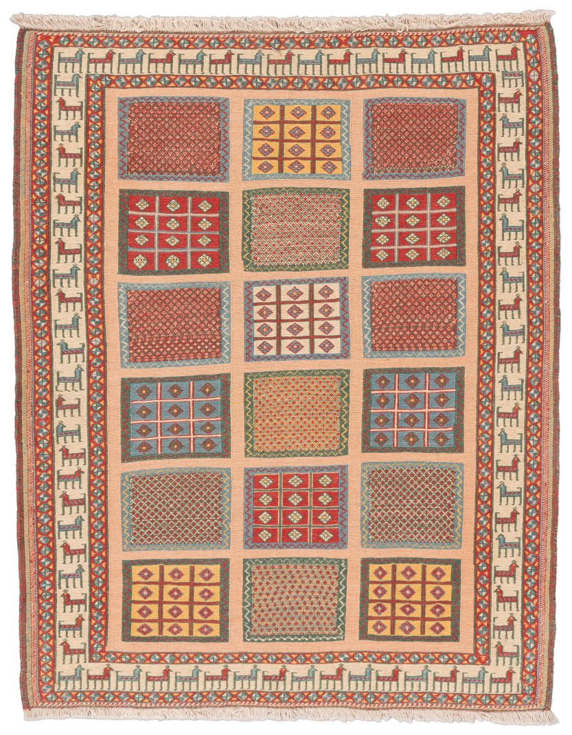 Bild eines Afschar-Tabii aus Persien in der Göße 129 x 103 cm