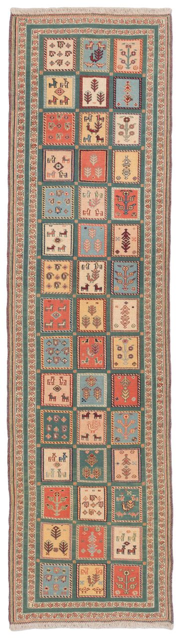 Bild eines Afschar-Tabii aus Persien in der Göße 300 x 80 cm