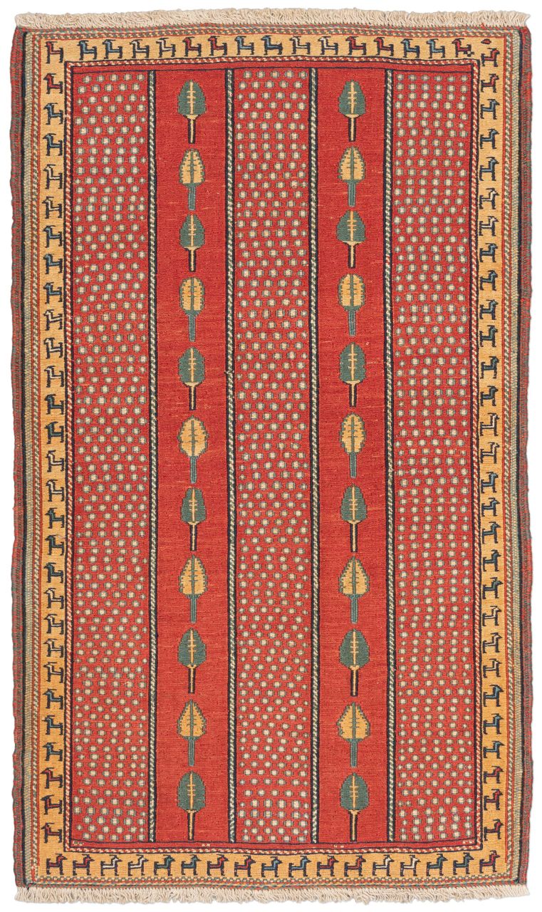 Bild eines Afschar-Tabii aus Persien in der Göße 120 x 73 cm
