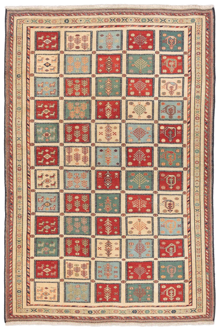 Bild eines Afschar-Tabii aus Persien in der Göße 234 x 161 cm
