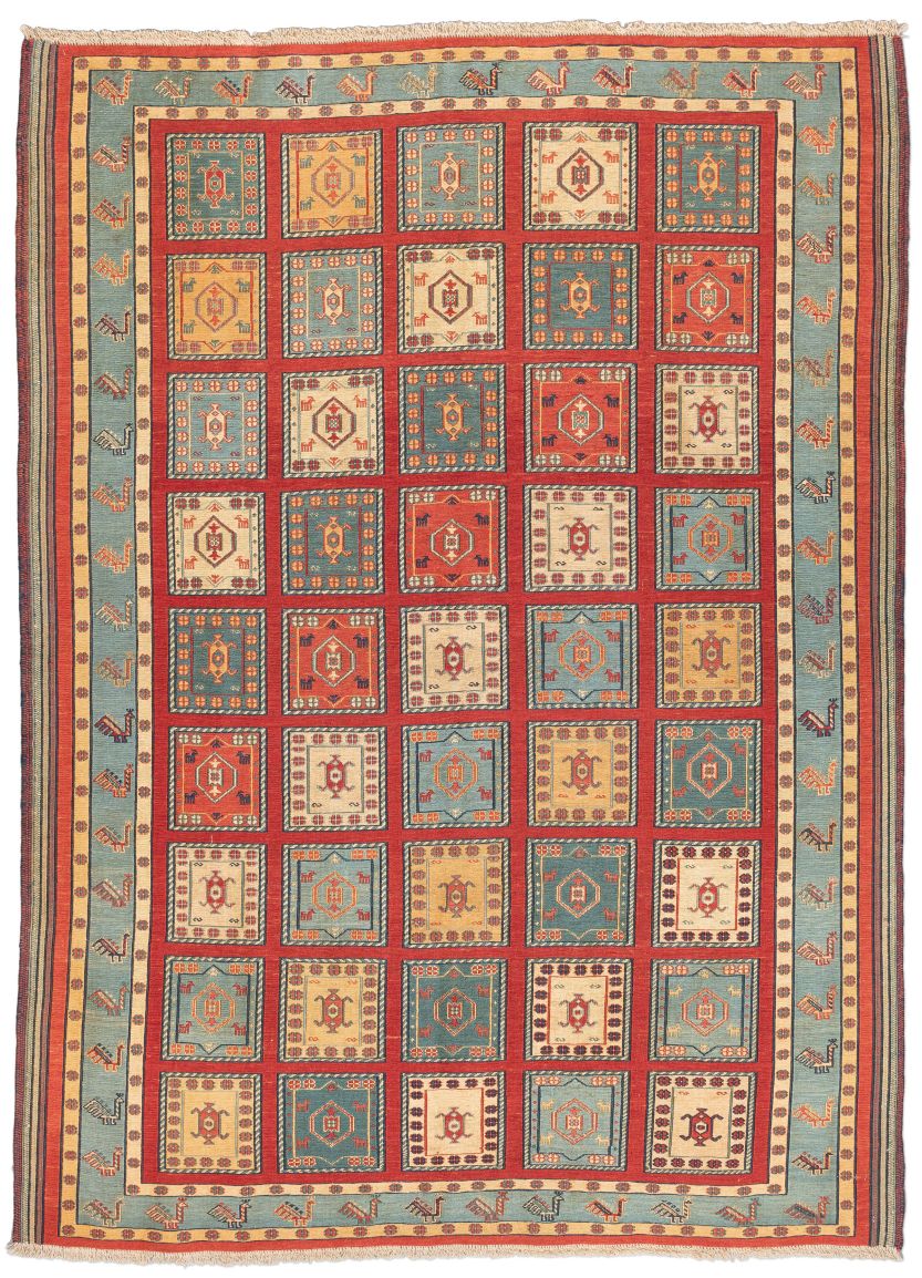 Bild eines Afschar-Tabii aus Persien in der Göße 227 x 169 cm