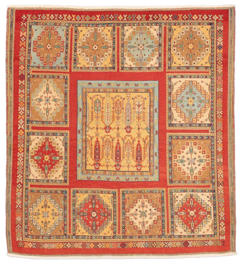 Bild eines Afschar-Tabii aus Persien in der Göße 210 x 194 cm