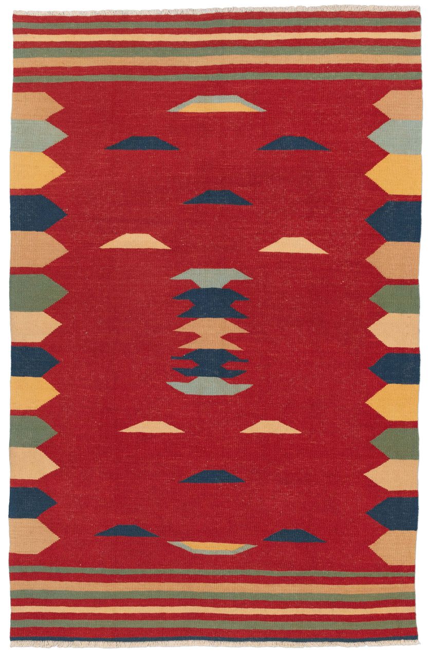 Bild eines Gaschgai-Spirit aus Persien in der Göße 205 x 132 cm