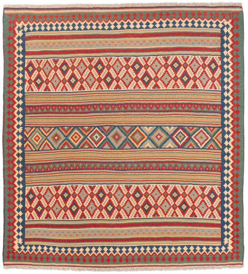 Bild eines Afschar aus Persien in der Göße 212 x 195 cm