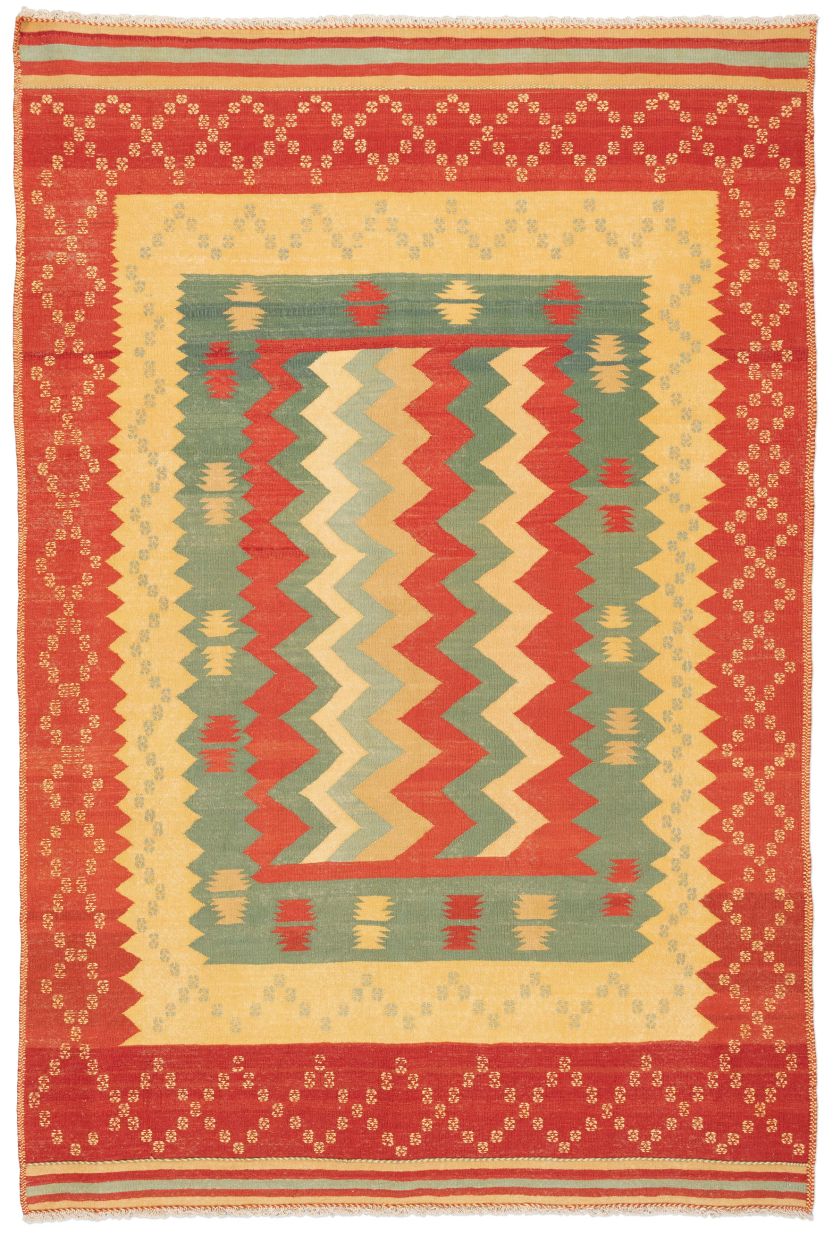 Bild eines Afschar-Kamo aus Persien in der Göße 287 x 193 cm