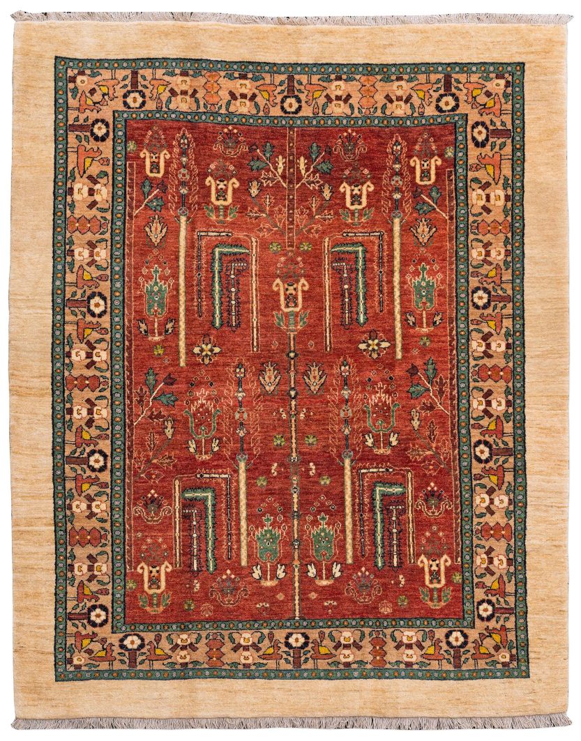 Bild eines Bidjar-Gerus aus Persien in der Göße 192 x 154 cm