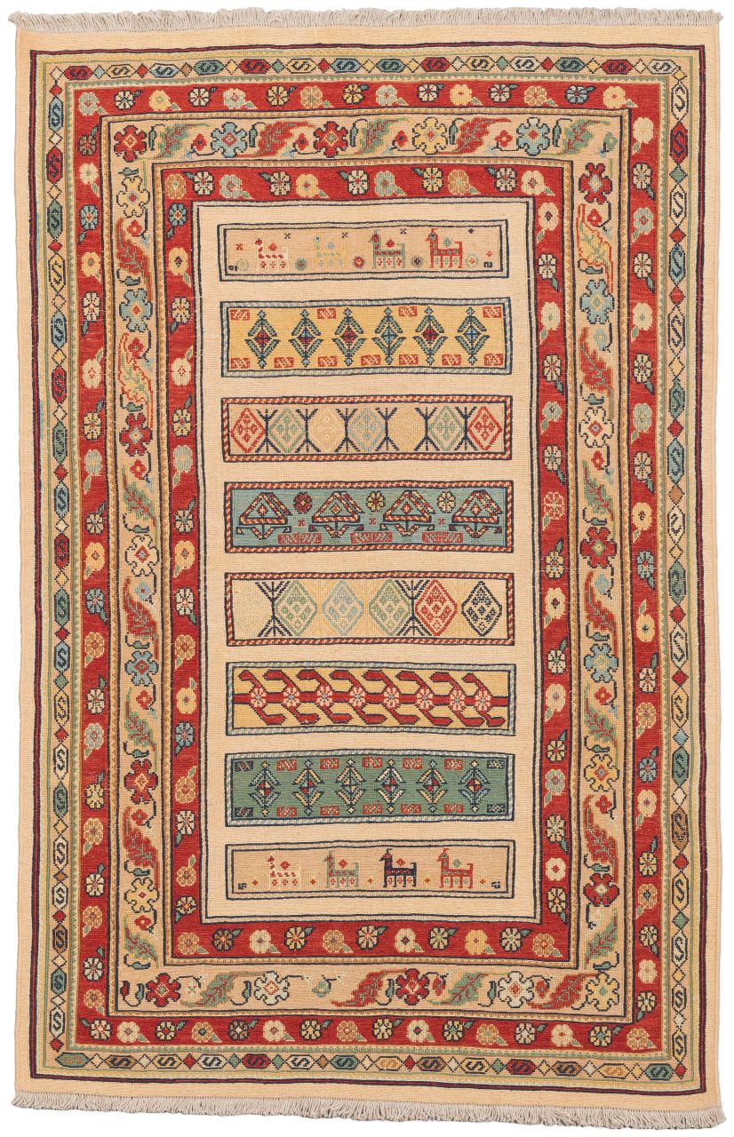 Bild eines Afschar-Tabii aus Persien in der Göße 148 x 97 cm