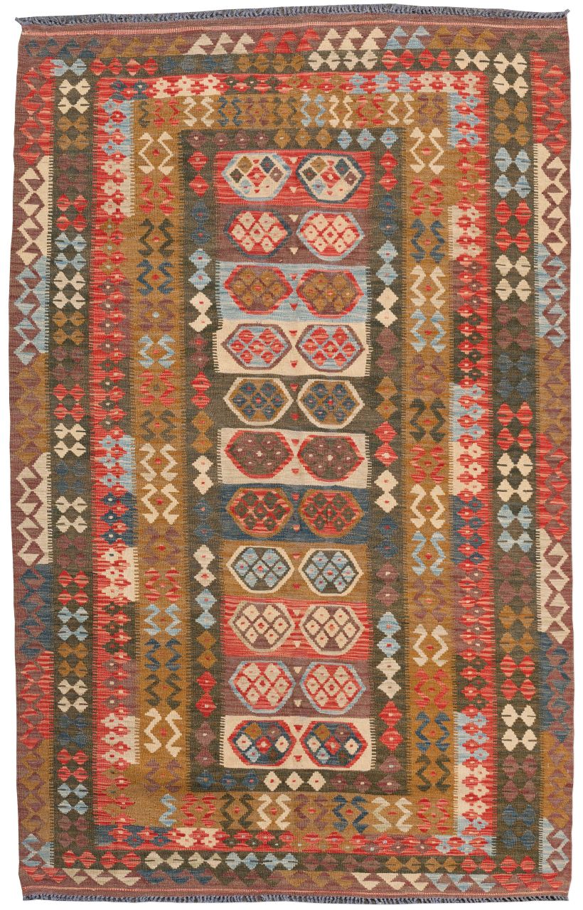 Bild eines Ghazghar aus Afghanistan in der Göße 255 x 160 cm
