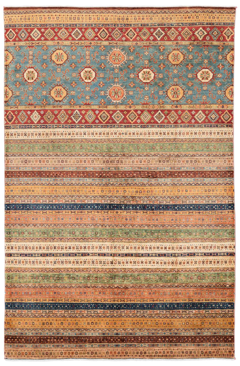 Bild eines Gomal aus Afghanistan in der Göße 295 x 194 cm