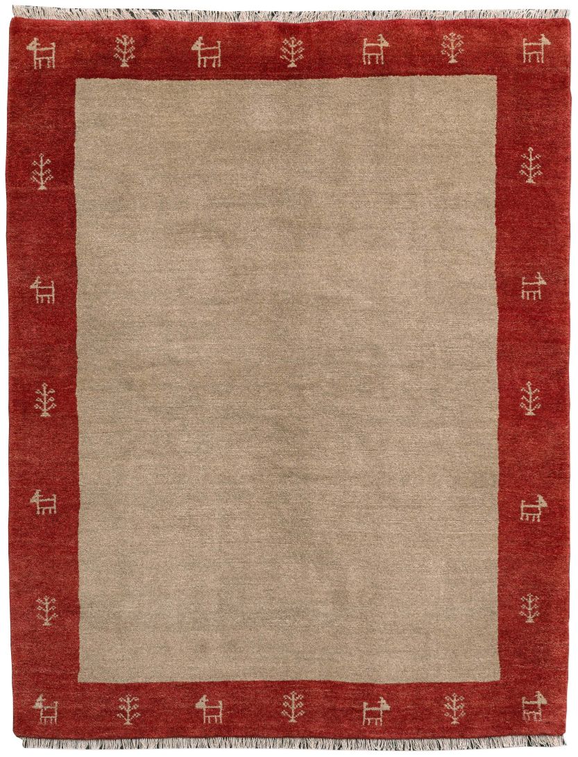 Bild eines Gabbeh-Basic aus Persien in der Göße 179 x 140 cm