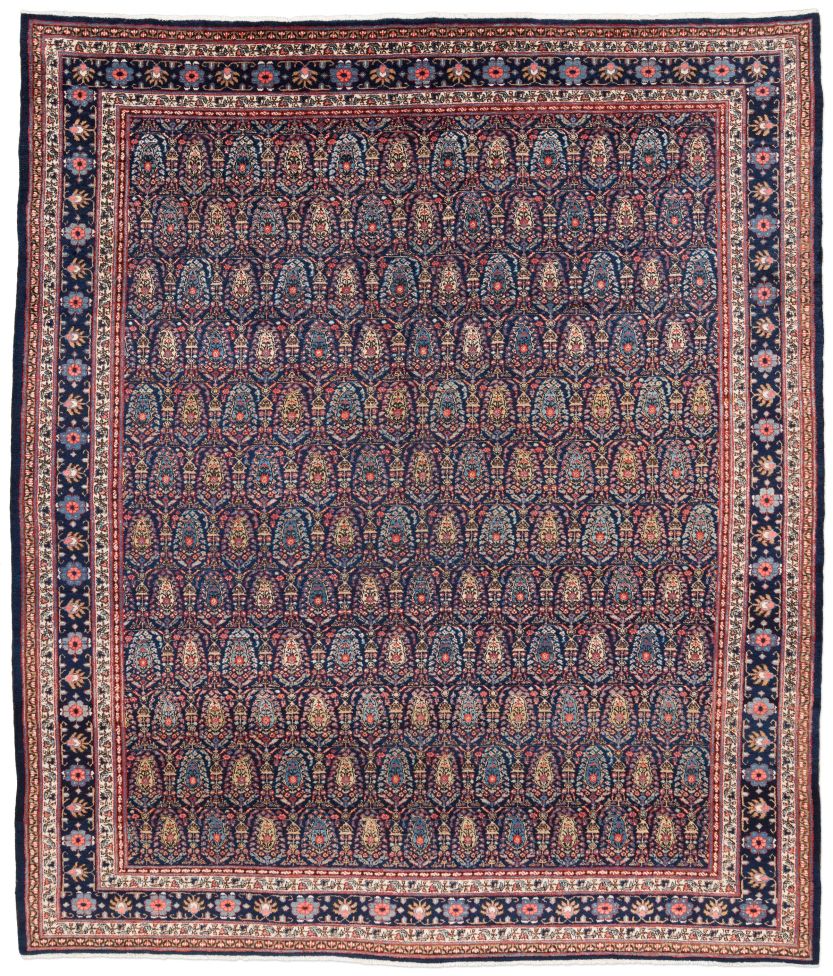 Bild eines Senneh aus Persien in der Göße 361 x 311 cm