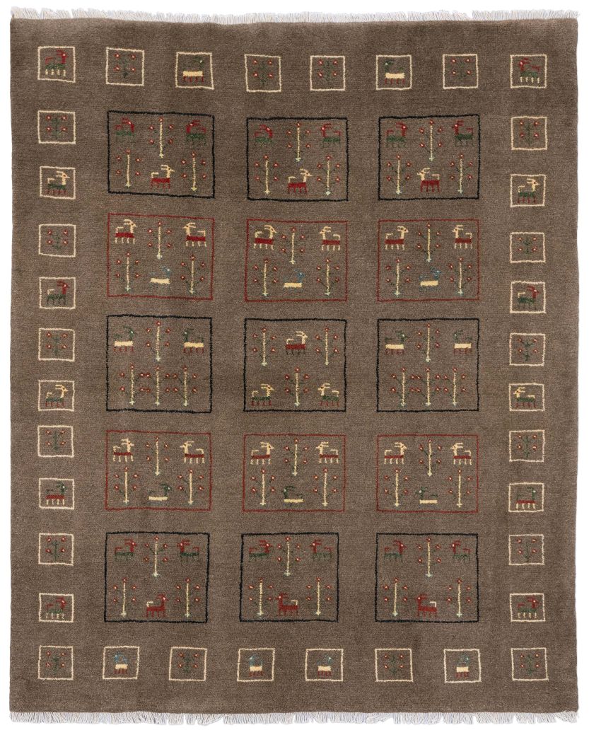 Bild eines Gabbeh-Basic aus Persien in der Göße 195 x 160 cm