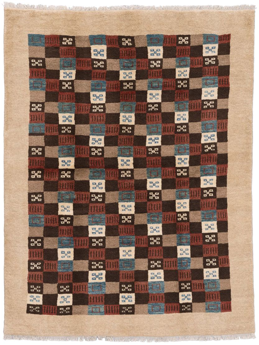Bild eines Gabbeh-Basic aus Persien in der Göße 194 x 150 cm