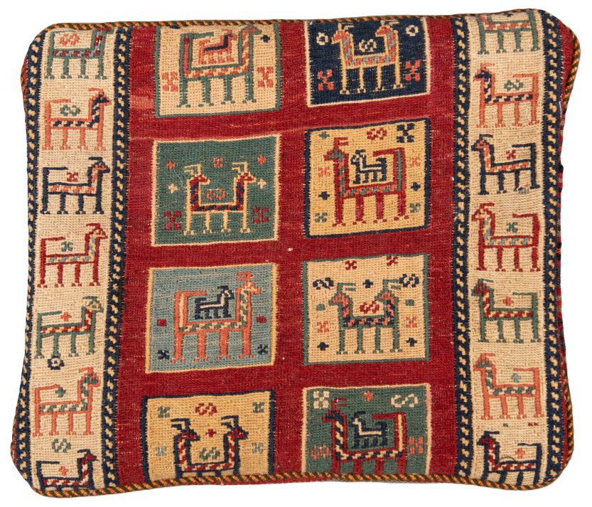 Bild eines Afschar-Tabii-Kissen aus Persien in der Göße 40 x 38 cm