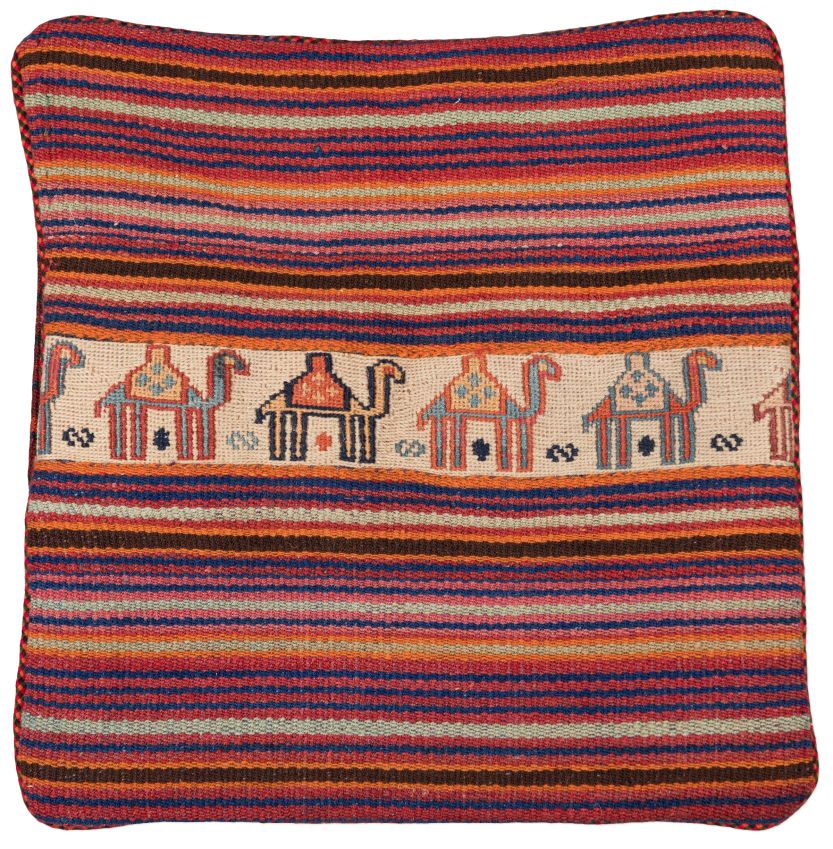Bild eines Afschar-Tabii-Kissen aus Persien in der Göße 45 x 42 cm