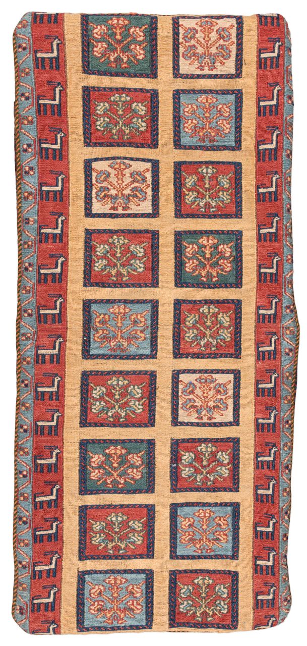 Bild eines Afschar-Tabii-Kissen aus Persien in der Göße 105 x 48 cm