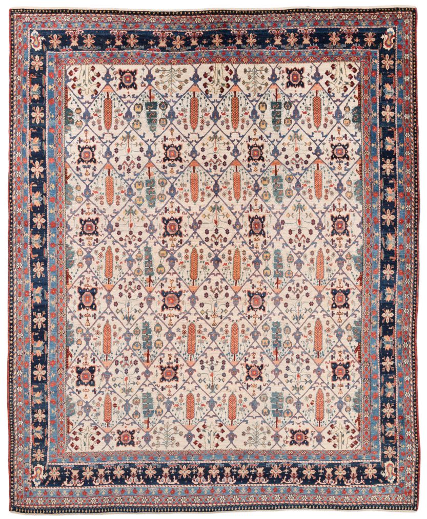 Bild eines Loribaft aus Persien in der Göße 361 x 296 cm