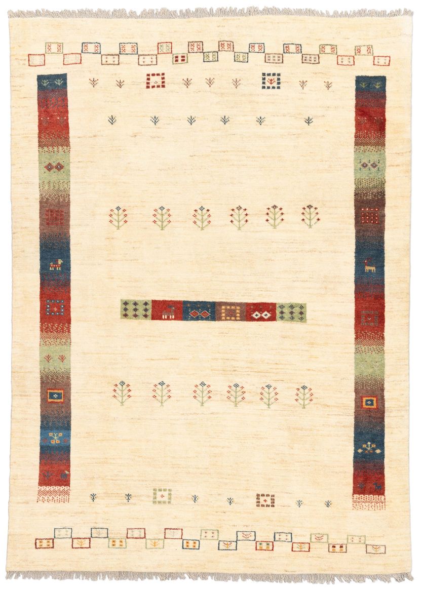Bild eines Gabbeh aus Persien in der Göße 226 x 164 cm