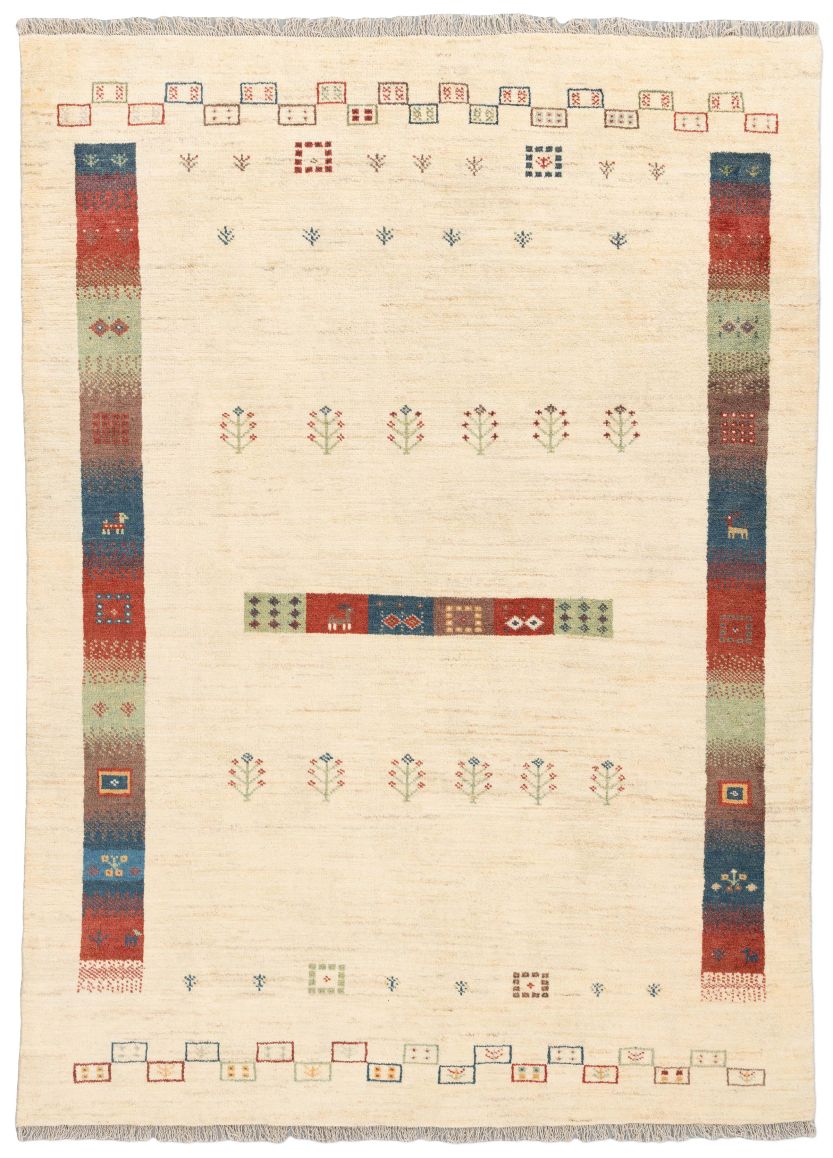 Bild eines Gabbeh aus Persien in der Göße 226 x 164 cm