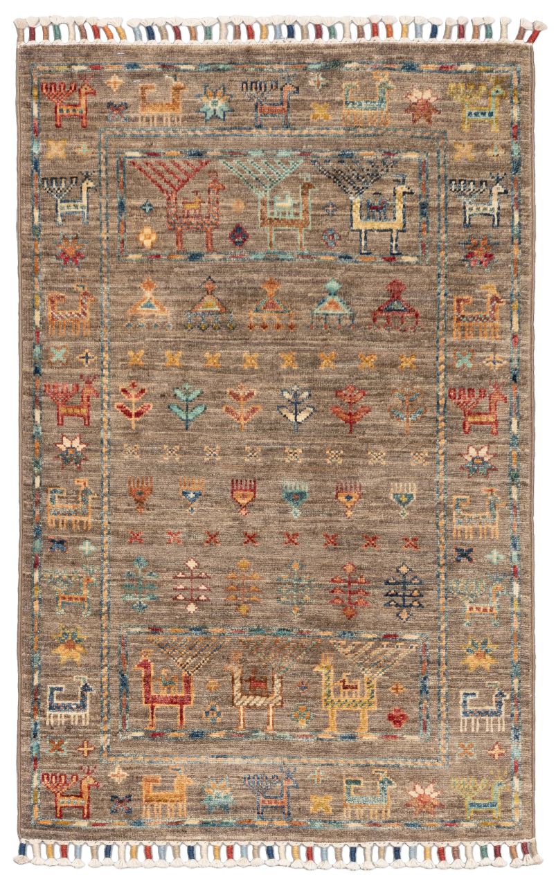 Bild eines Ferahan-Lori aus Afghanistan in der Göße 97 x 63 cm