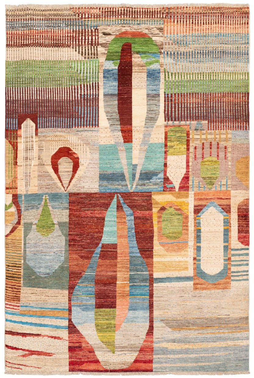Bild eines Gomal aus Afghanistan in der Göße 295 x 199 cm
