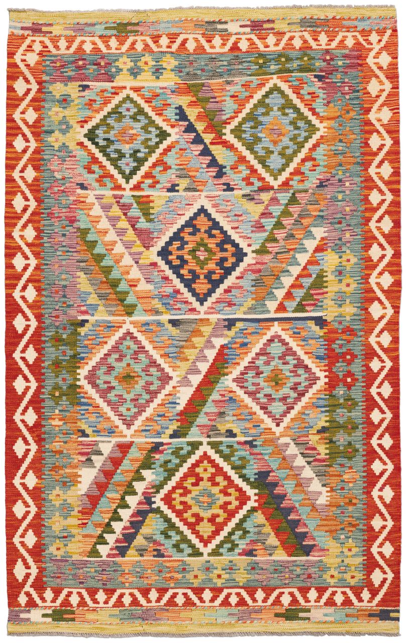 Bild eines Ghazghar aus Afghanistan in der Göße 201 x 127 cm