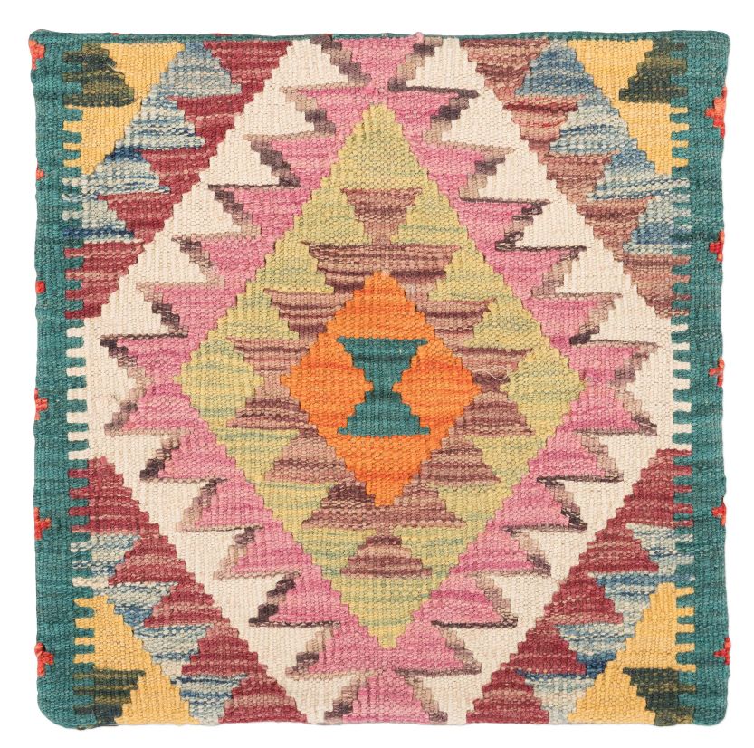 Bild eines Ghazghar-Kissen aus Afghanistan in der Göße 44 x 43 cm