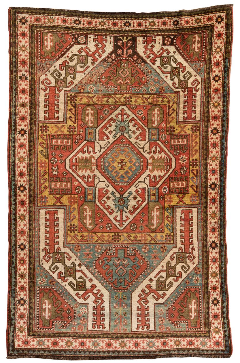 Bild eines Kazak aus Kaukasus in der Göße 225 x 140 cm