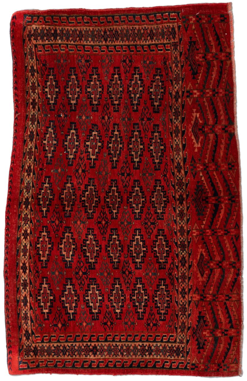 Bild eines Jomuth aus Turkmenistan in der Göße 108 x 67 cm