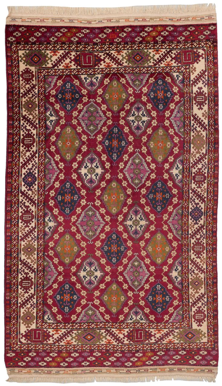 Bild eines Jomuth aus Turkmenistan in der Göße 293 x 175 cm