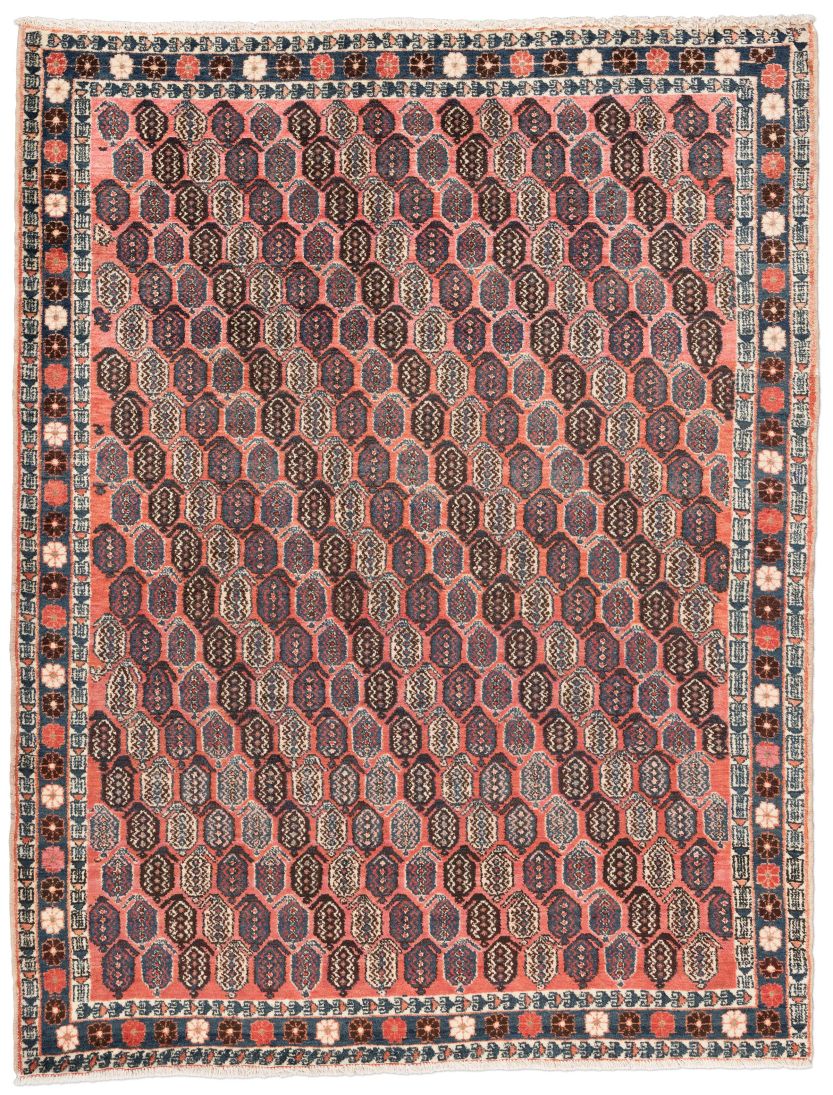 handgeknüpfter Orienteppich Afschar aus Persien Maß 174x133 cm