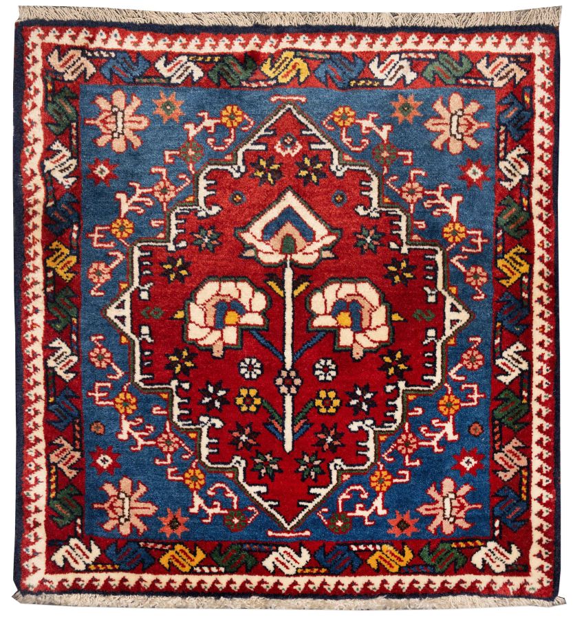 handgeknüpfter Orienteppich Aliabad aus Persien Maß 69x65 cm