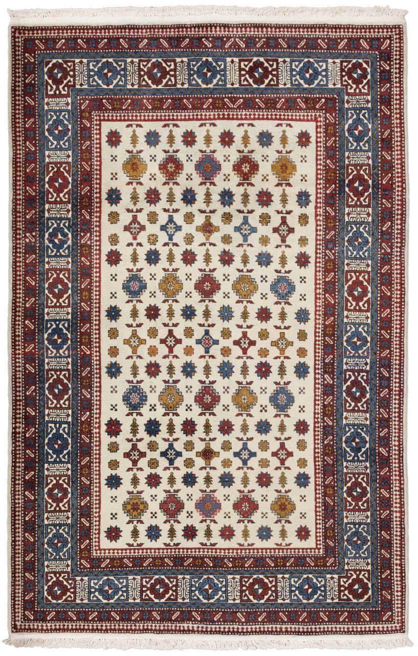 handgeknüpfter Orienteppich Azerbaidjan aus Kaukasus Maß 211x133 cm