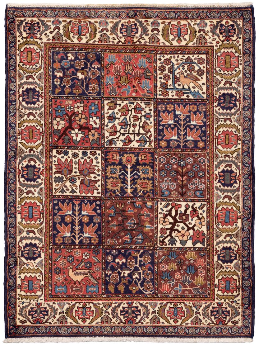 handgeknüpfter Orienteppich Bachtiar aus Persien Maß 145x110 cm