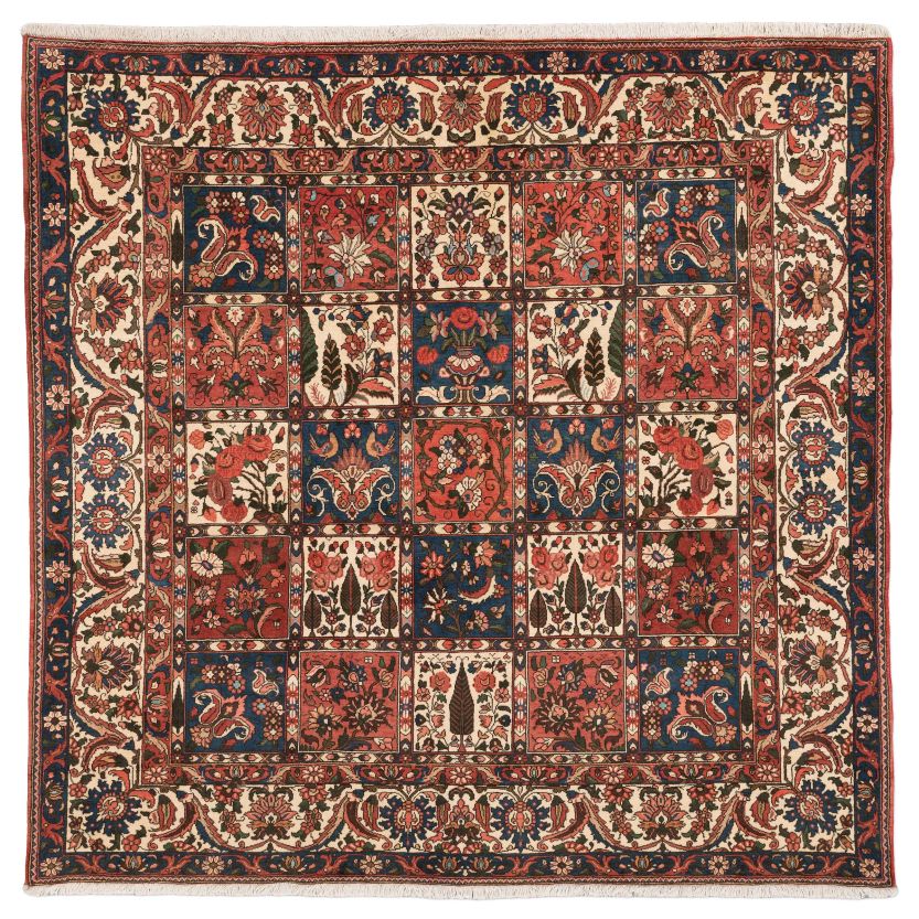 handgeknüpfter Orienteppich Bachtiar aus Persien Maß 196x193 cm