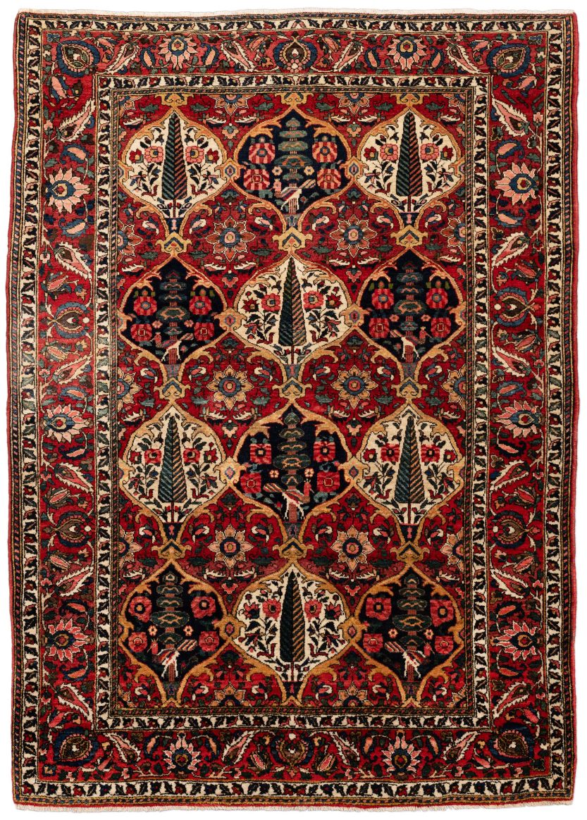 handgeknüpfter Orienteppich Bachtiar aus Persien Maß 206x147 cm