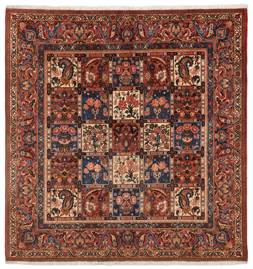 handgeknüpfter Orienteppich Bachtiar aus Persien Maß 207x201 cm