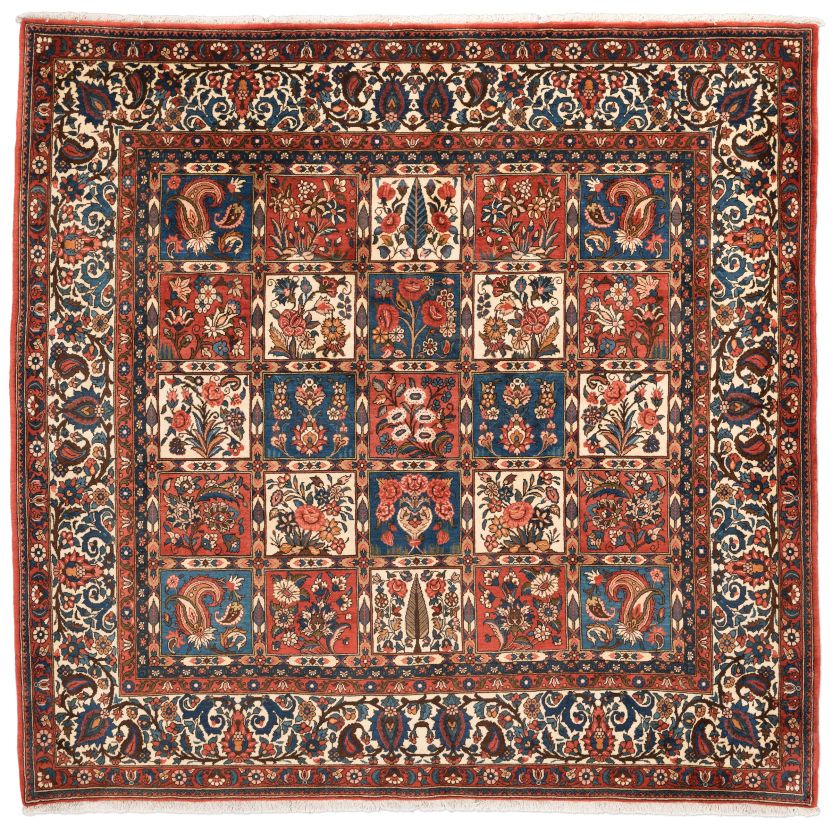 handgeknüpfter Orienteppich Bachtiar aus Persien Maß 215x213 cm