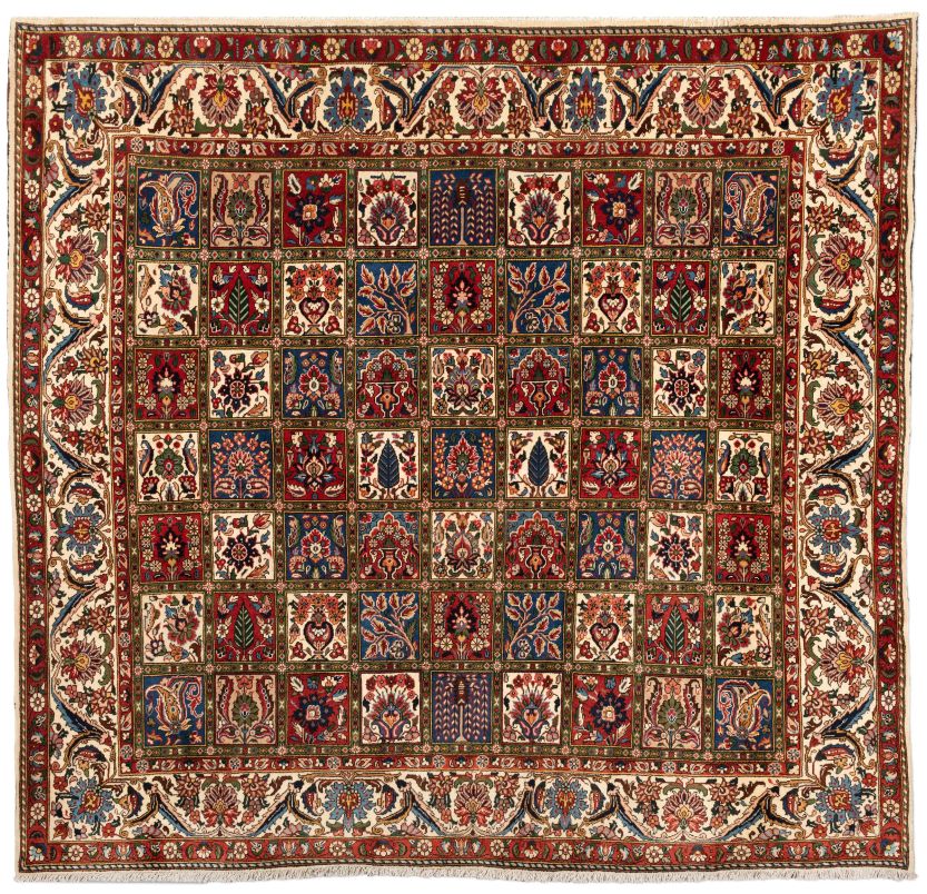 handgeknüpfter Orienteppich Bachtiar aus Persien Maß 255x238 cm