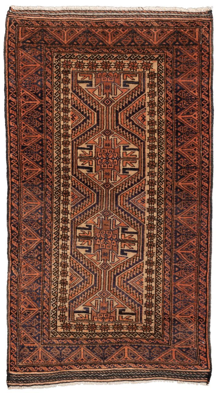 handgeknüpfter Orienteppich Belutch aus Persien Maß 148x83 cm