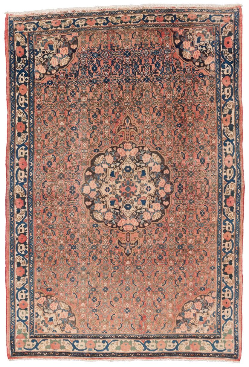 handgeknüpfter Orienteppich Bidjar aus Persien Maß 196x133 cm